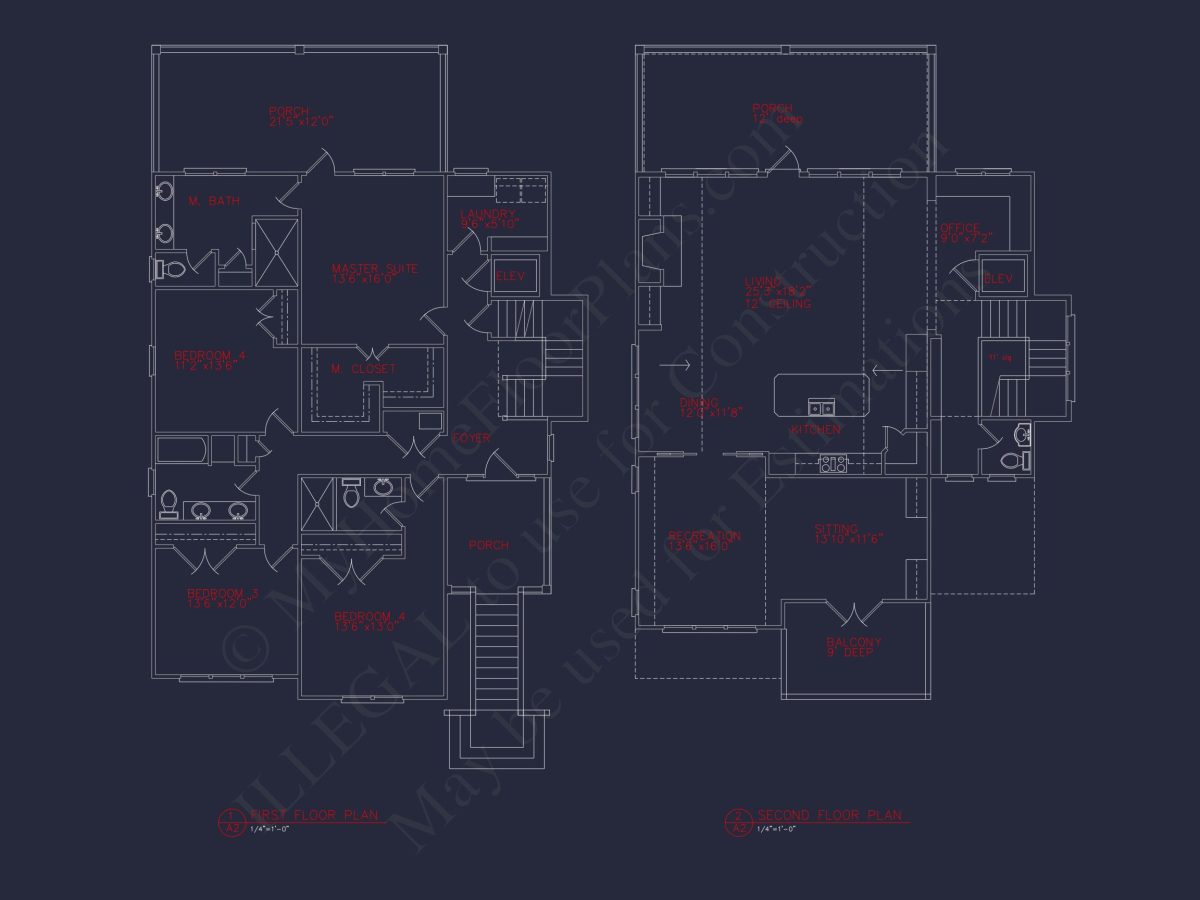 Floor Plan, CAD & Blueprint
