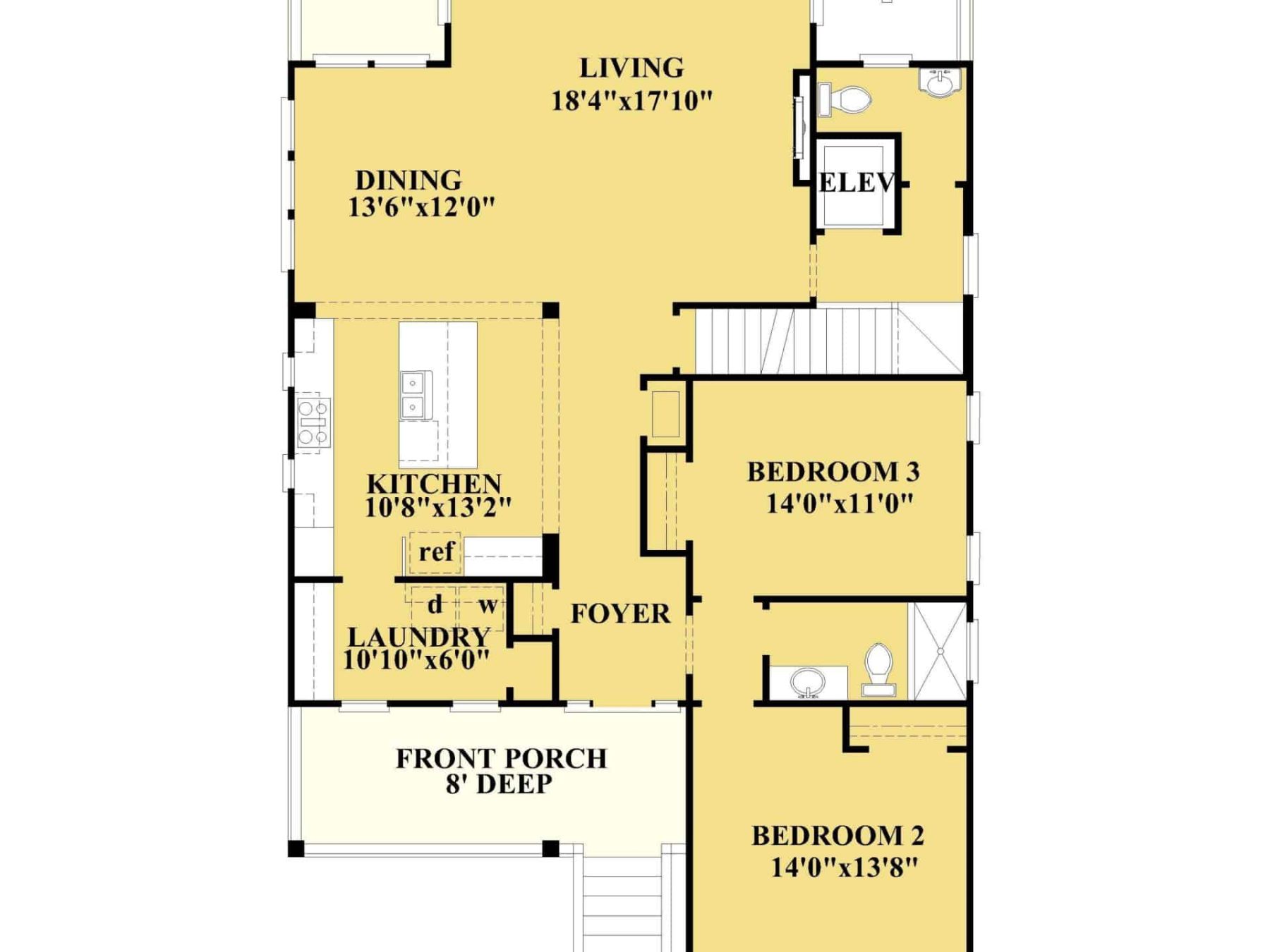 Elegant Coastal house Floor Plan with CAD Architecture Designs