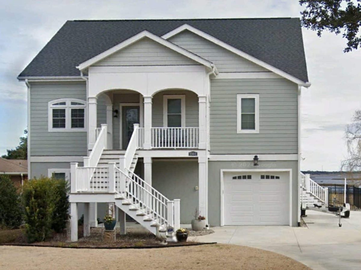 Elegant Coastal house Floor Plan with Detailed CAD Designs