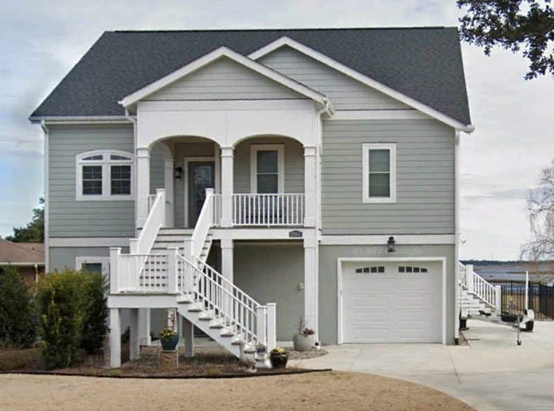 Elegant Coastal house Floor Plan with Detailed CAD Designs
