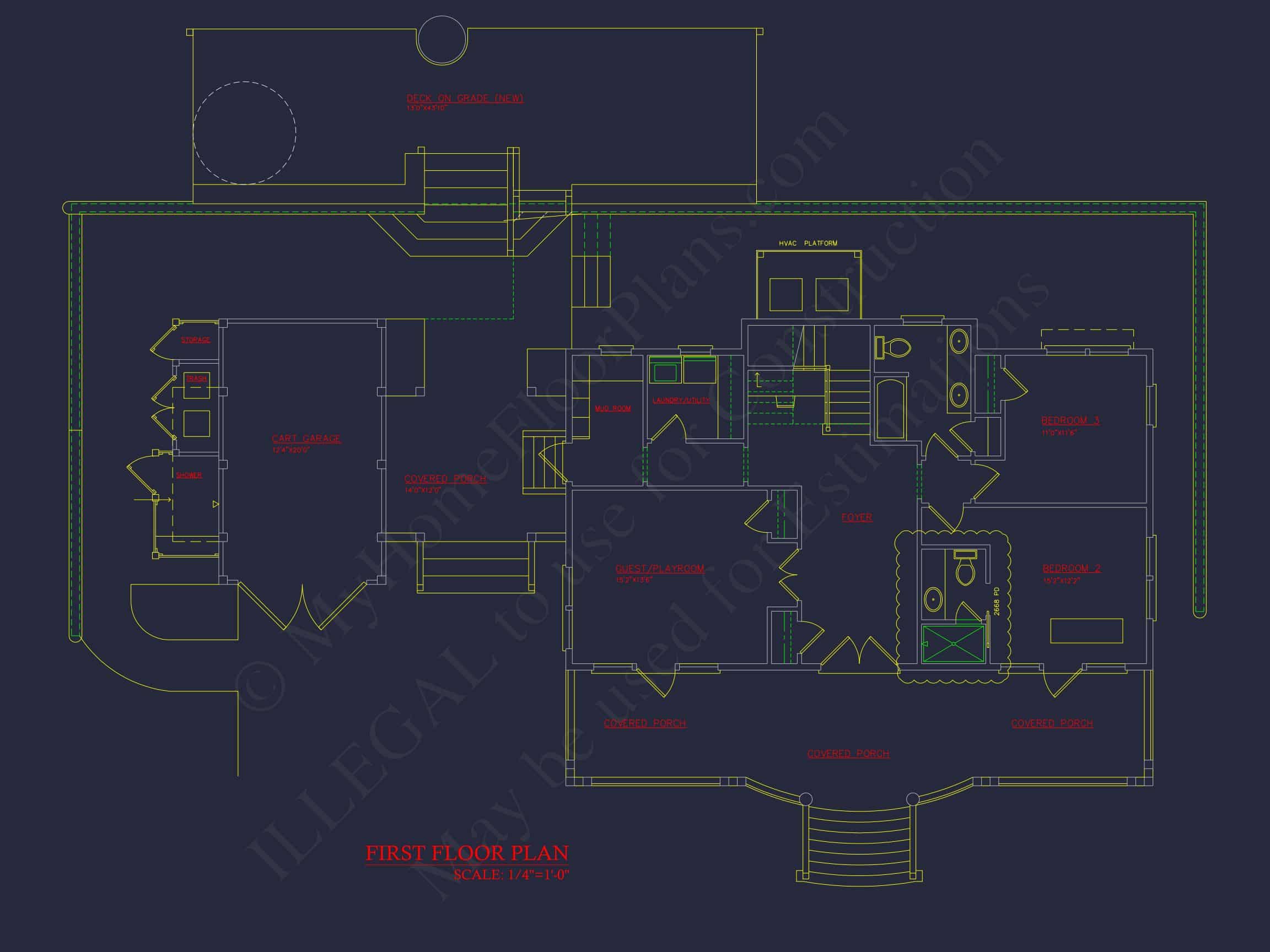 Elegant Coastal house Plan with Functional Architecture Designs & CAD