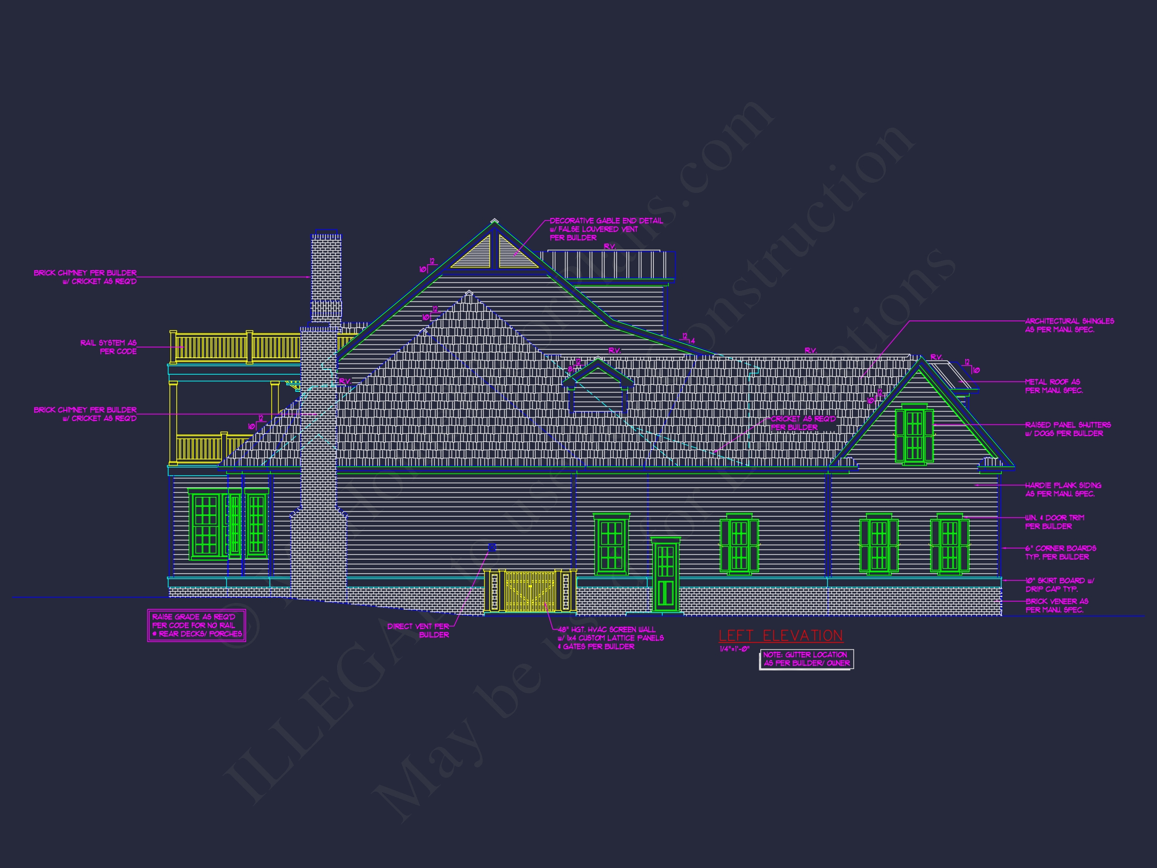 Elegant Colonial Revival Home Plan with Detailed Floor Designs