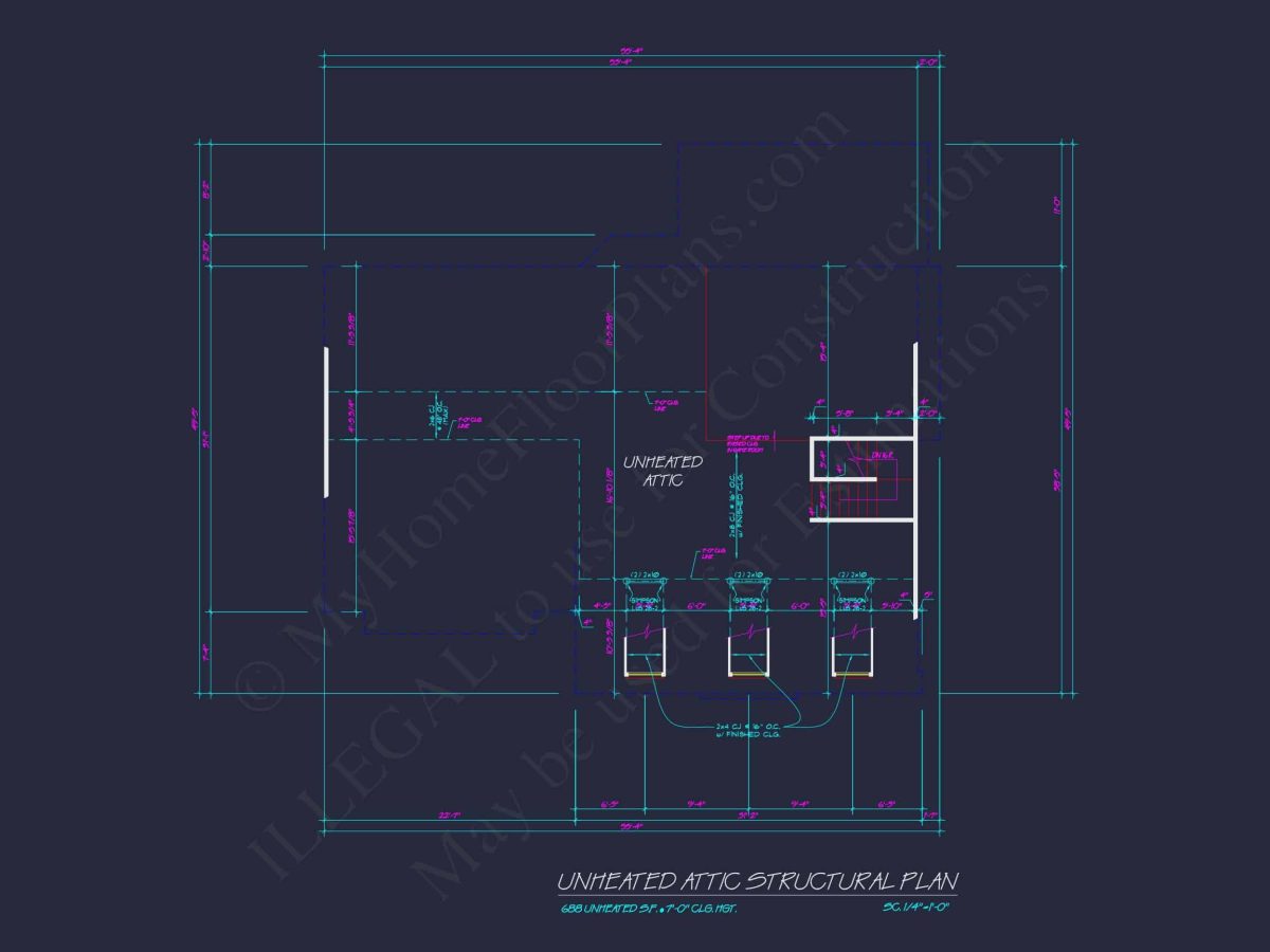 Elegant Colonial Revival house Plan with Spacious 2-Story Designs