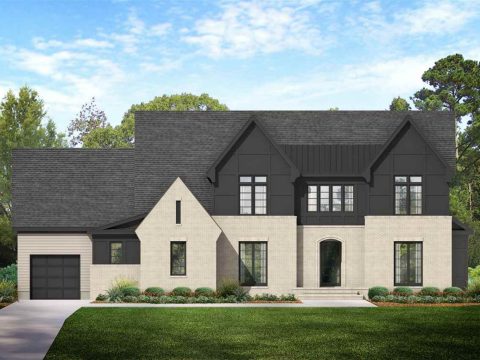 Elegant Contemporary house Plan with Blueprint for Your Dream Design