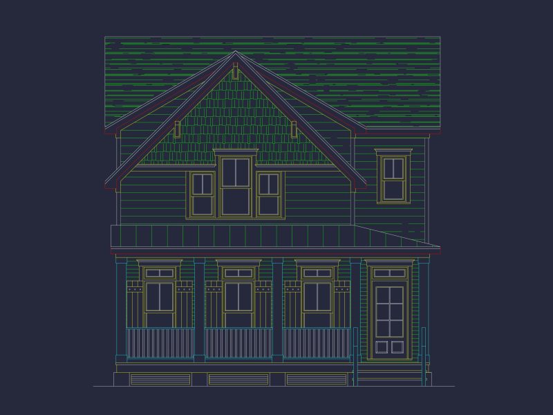 Elegant Craftsman house Plan with 3 Bedrooms & 2 Floor Designs