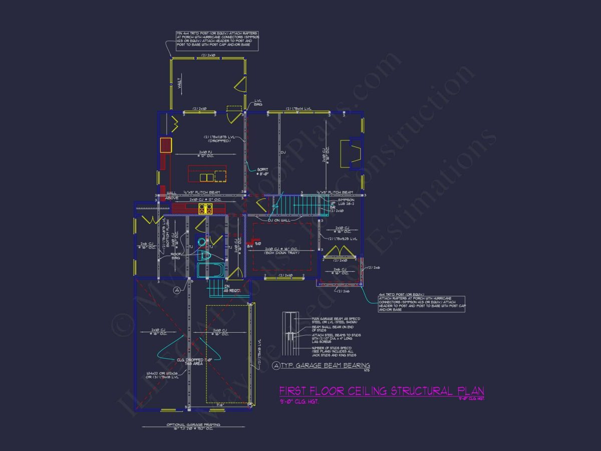 Elegant Craftsman house Plan with Blueprint and CAD Designs