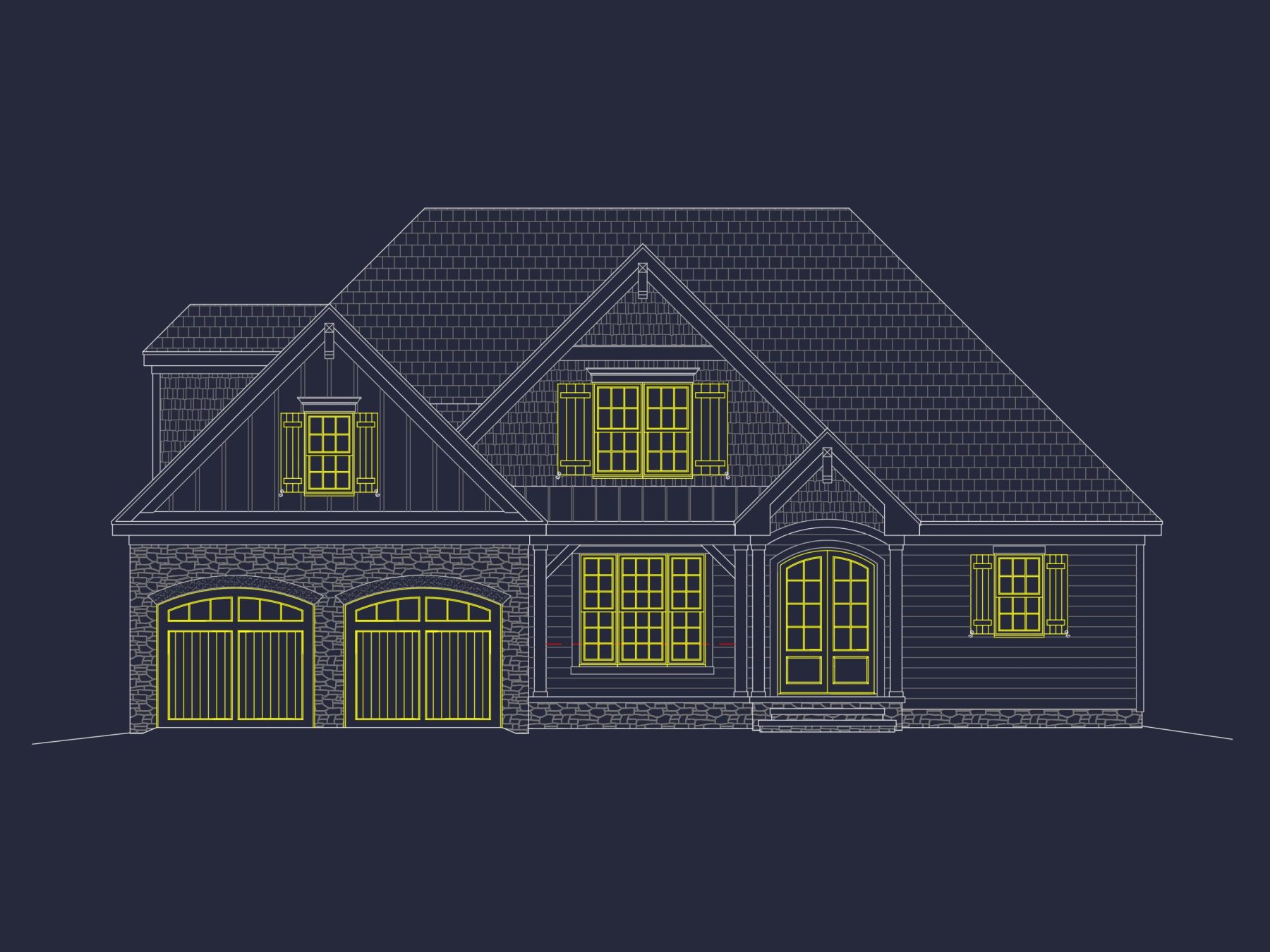 Elegant Craftsman house Plan with Detailed Blueprints & CAD Designs
