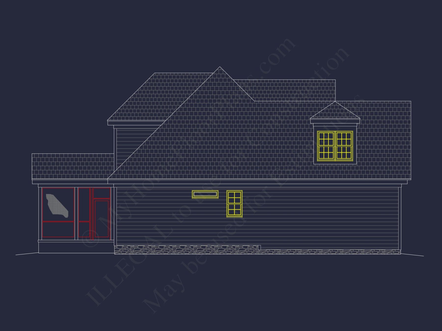 Elegant Craftsman house Plan with Detailed Blueprints & CAD Designs