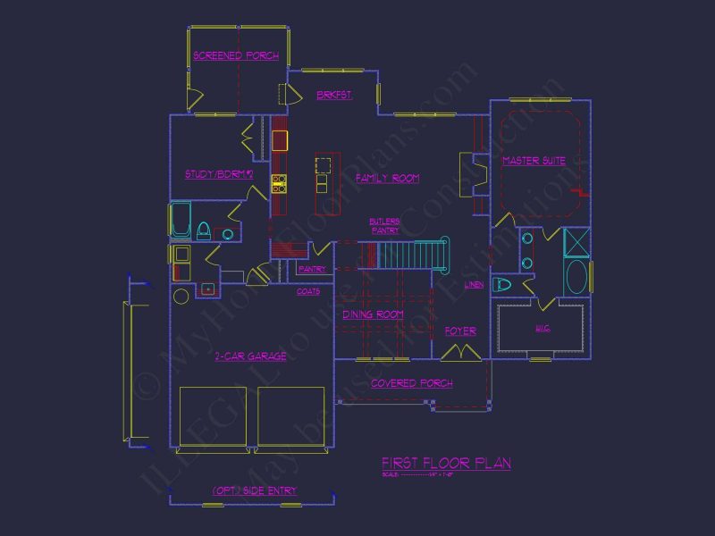 Elegant Craftsman house Plan with Detailed Blueprints & CAD Designs