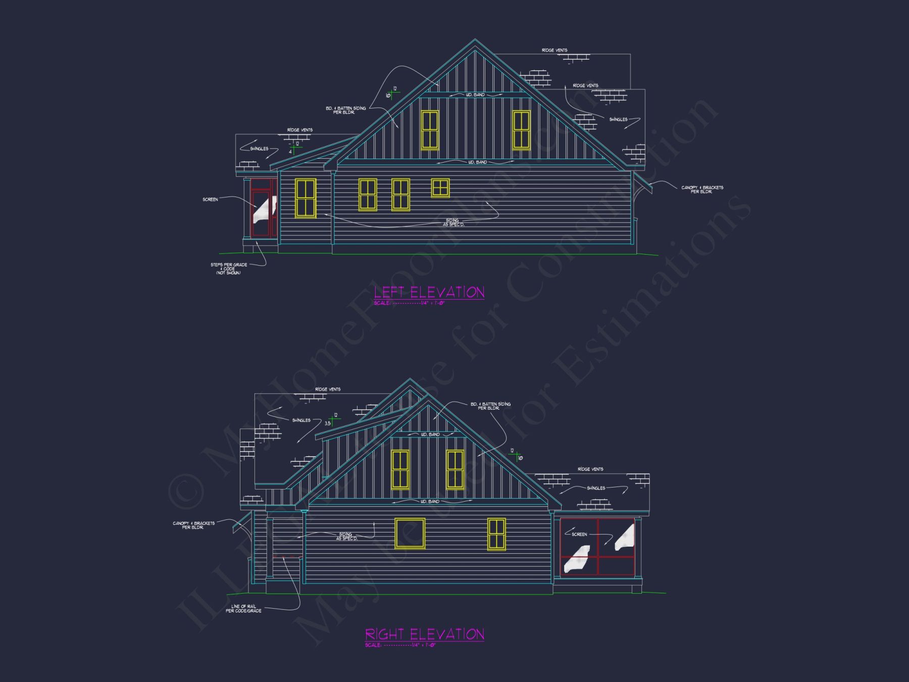 Elegant Craftsman house Plan with Modern Floor Designs