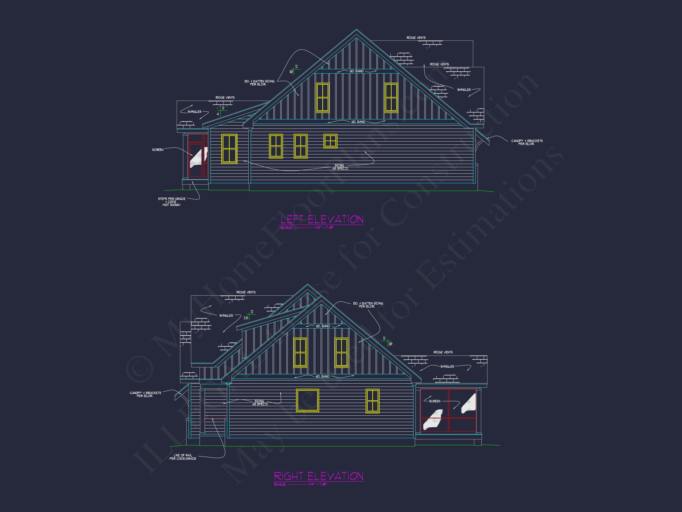 Elegant Craftsman house Plan with Modern Floor Designs