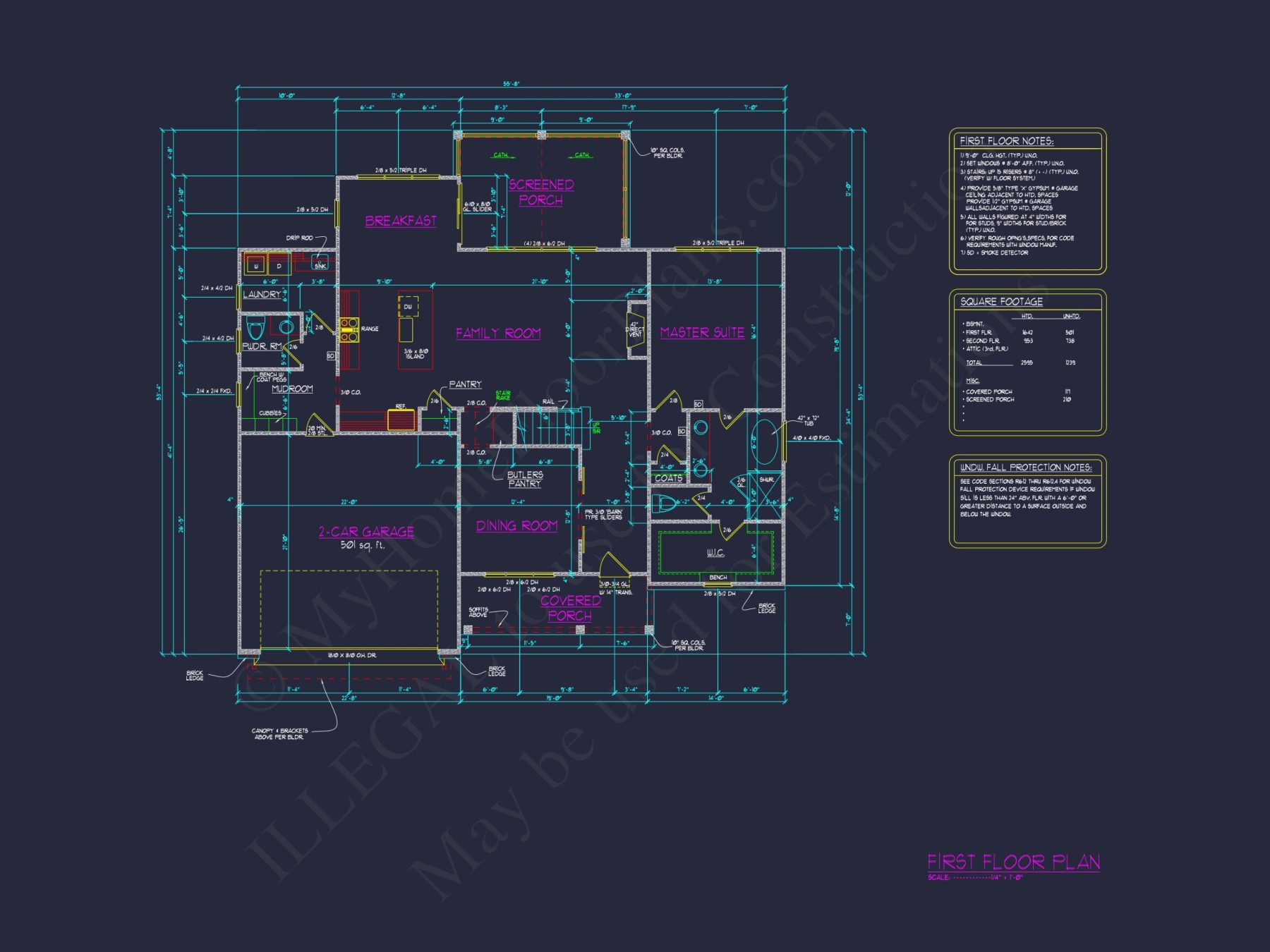 Elegant Craftsman house Plan with Modern Floor Designs