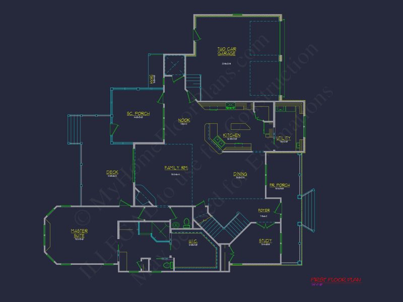 Elegant Craftsman house Plan with Spacious Floor Designs