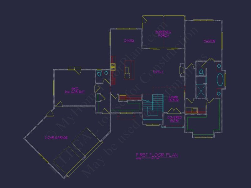 Elegant Craftsman house Plan with Spacious Floor Plan & CAD