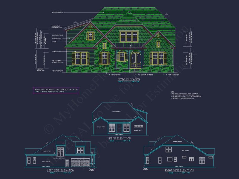 Elegant Craftsman house Plan with Stunning 2-Story Design