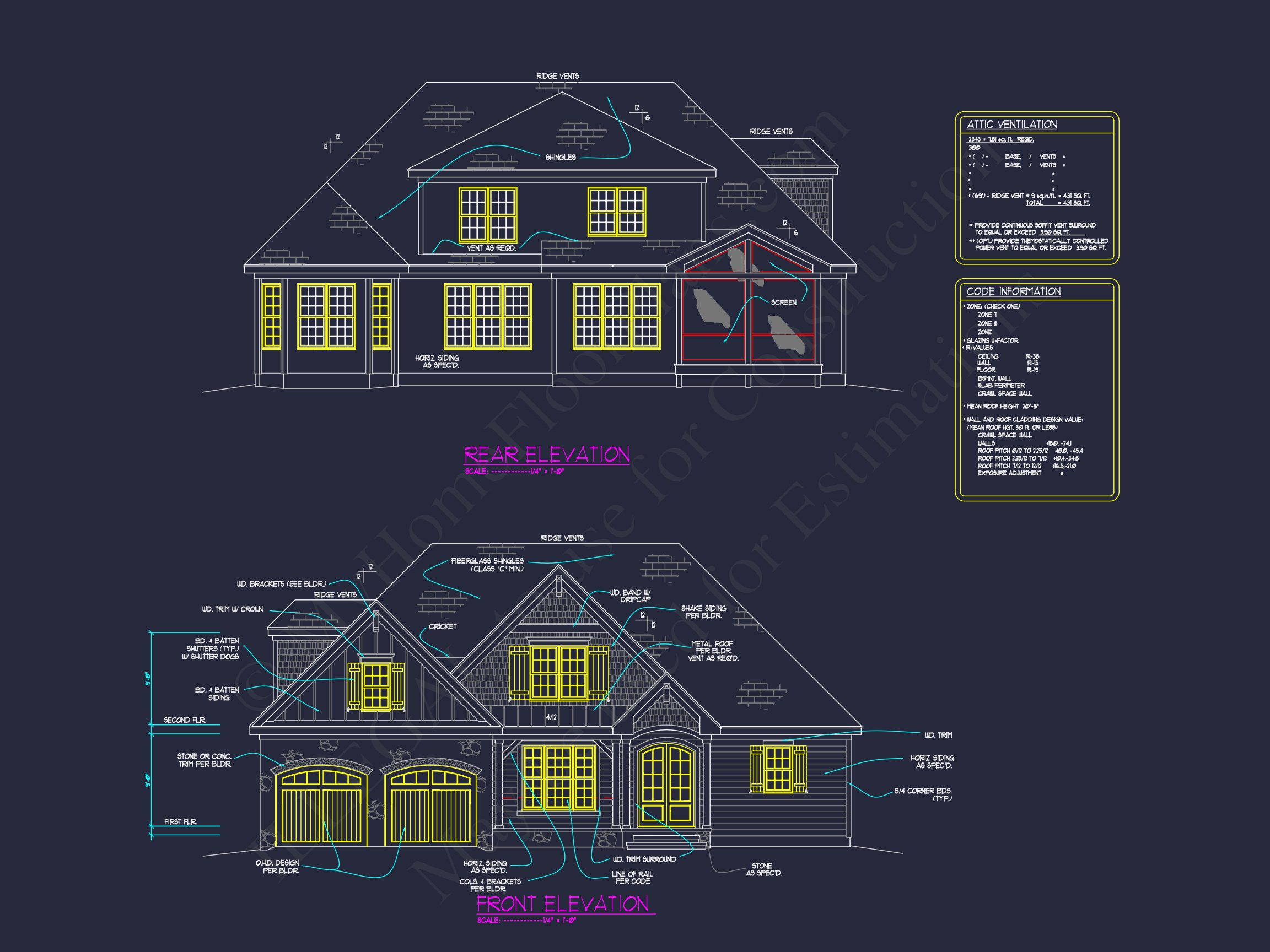 Elegant Craftsman house Plan,Floor Plan,and CAD Architecture