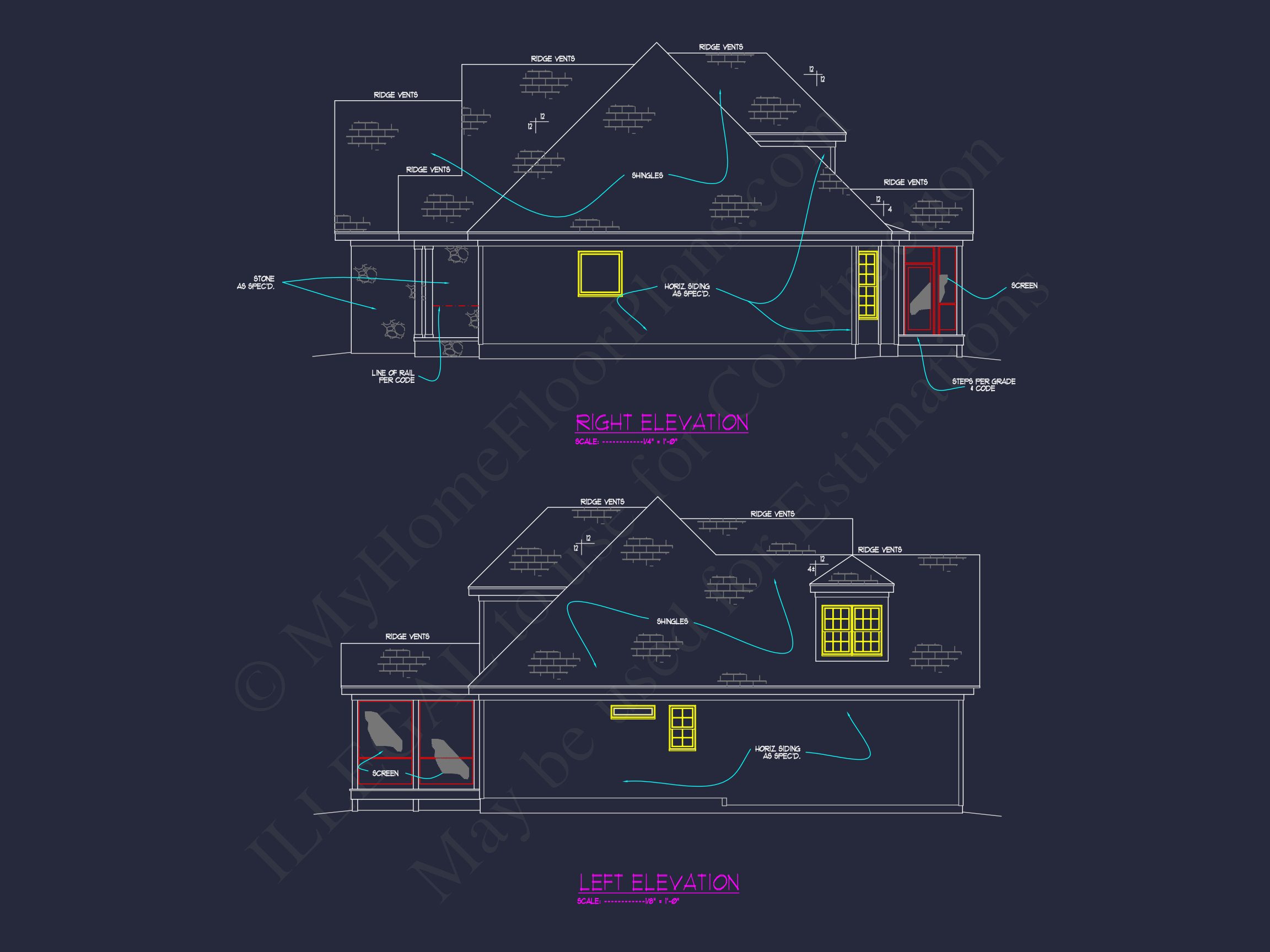 Elegant Craftsman house Plan,Floor Plan,and CAD Architecture