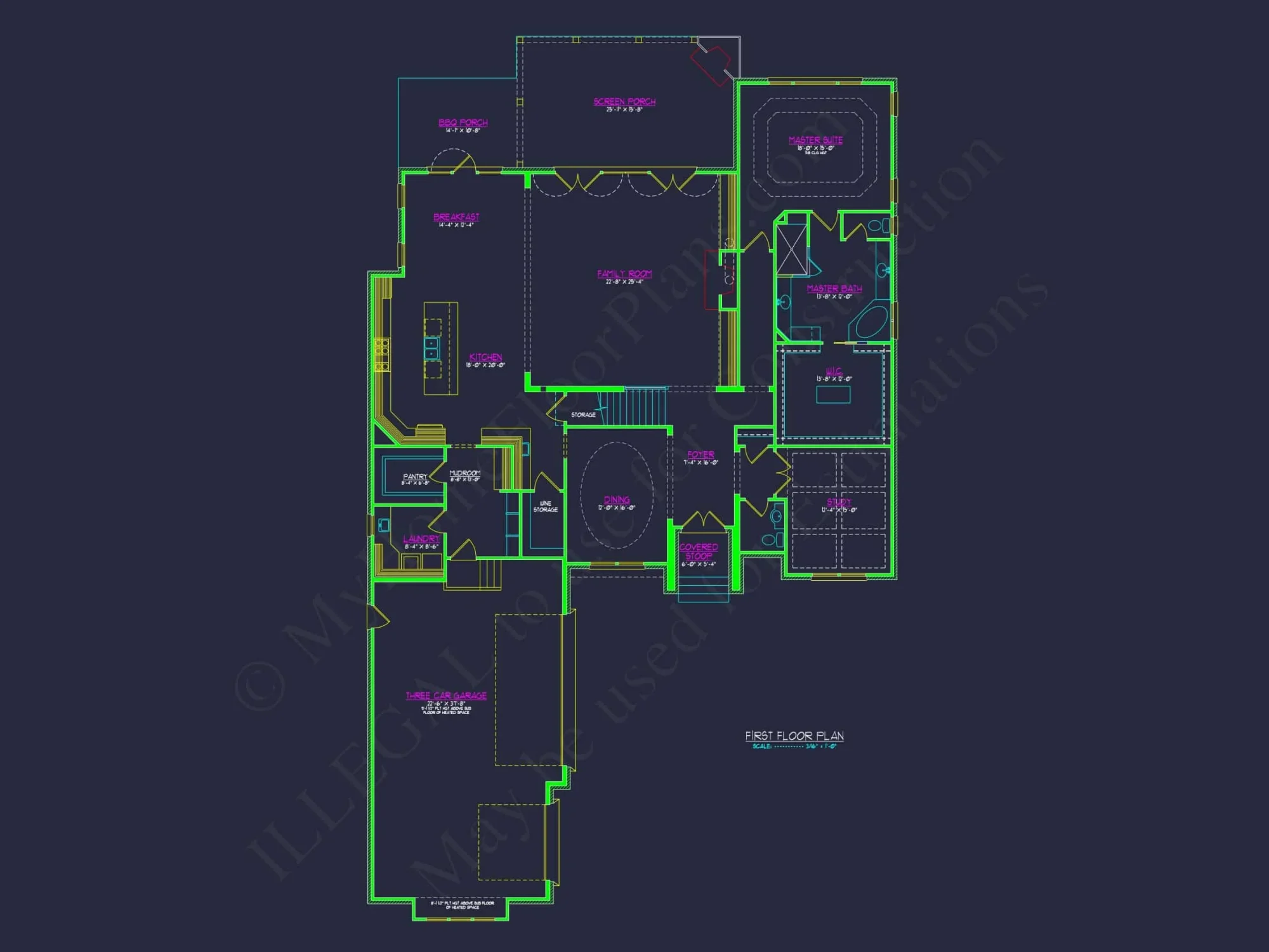 Elegant French Country house Plan