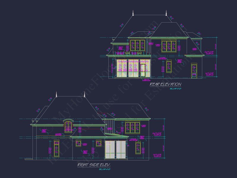 Elegant French Country house Plan with Spacious Floor Design