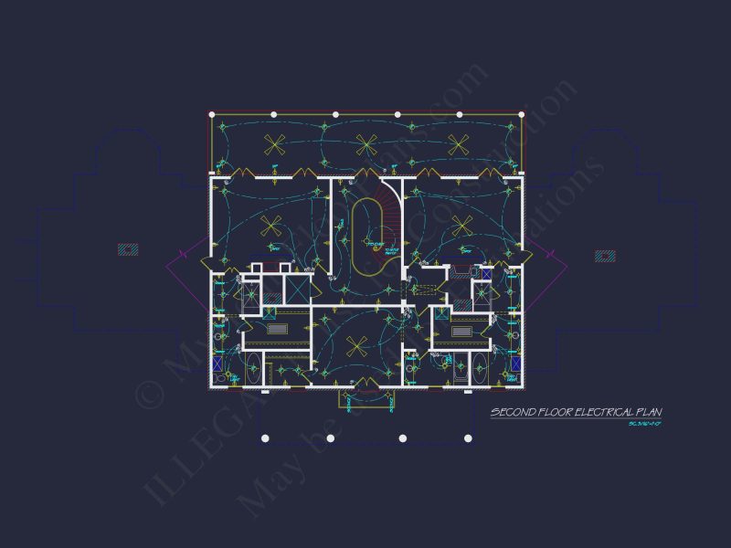 Elegant Georgian house Plan