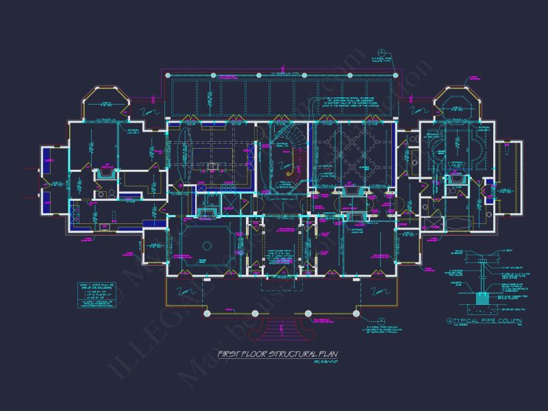 Elegant Georgian house Plan