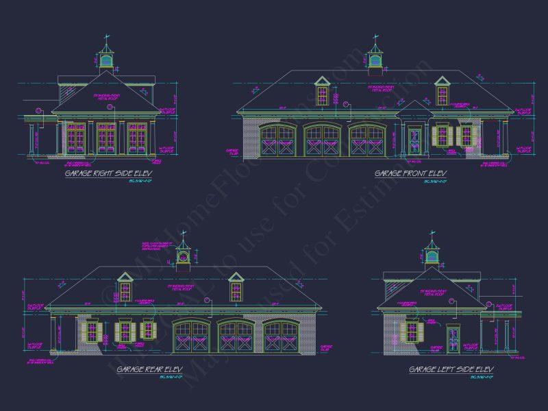 2-Story Luxury CAD Blueprint