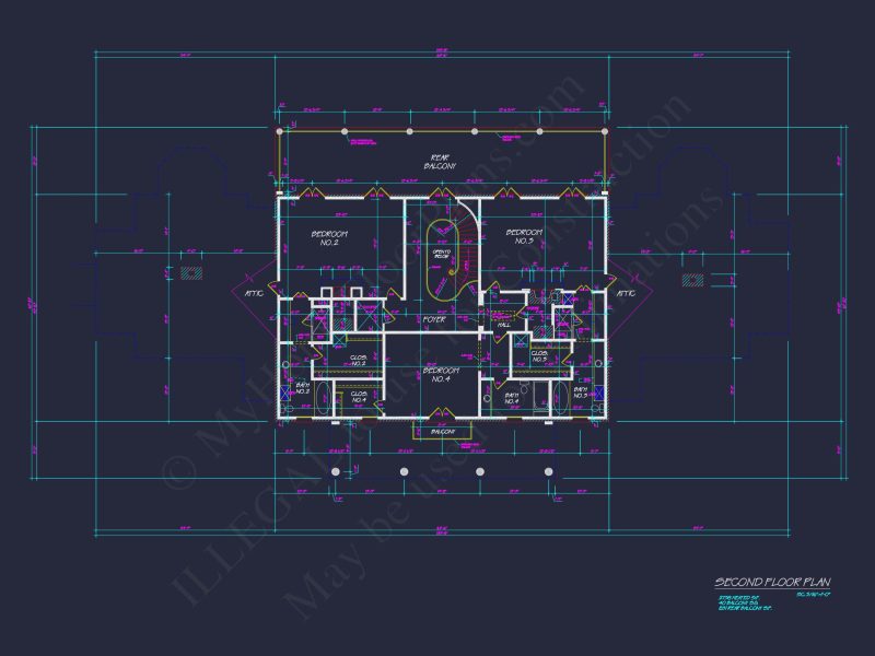 2-Story Luxury CAD Blueprint