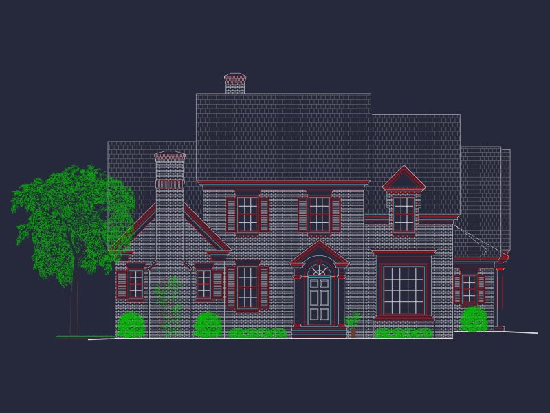 Elegant Georgian house Plan with Detailed Floor Designs