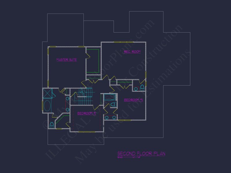 Elegant house Blueprint with Modern Floor Plan & CAD Designs