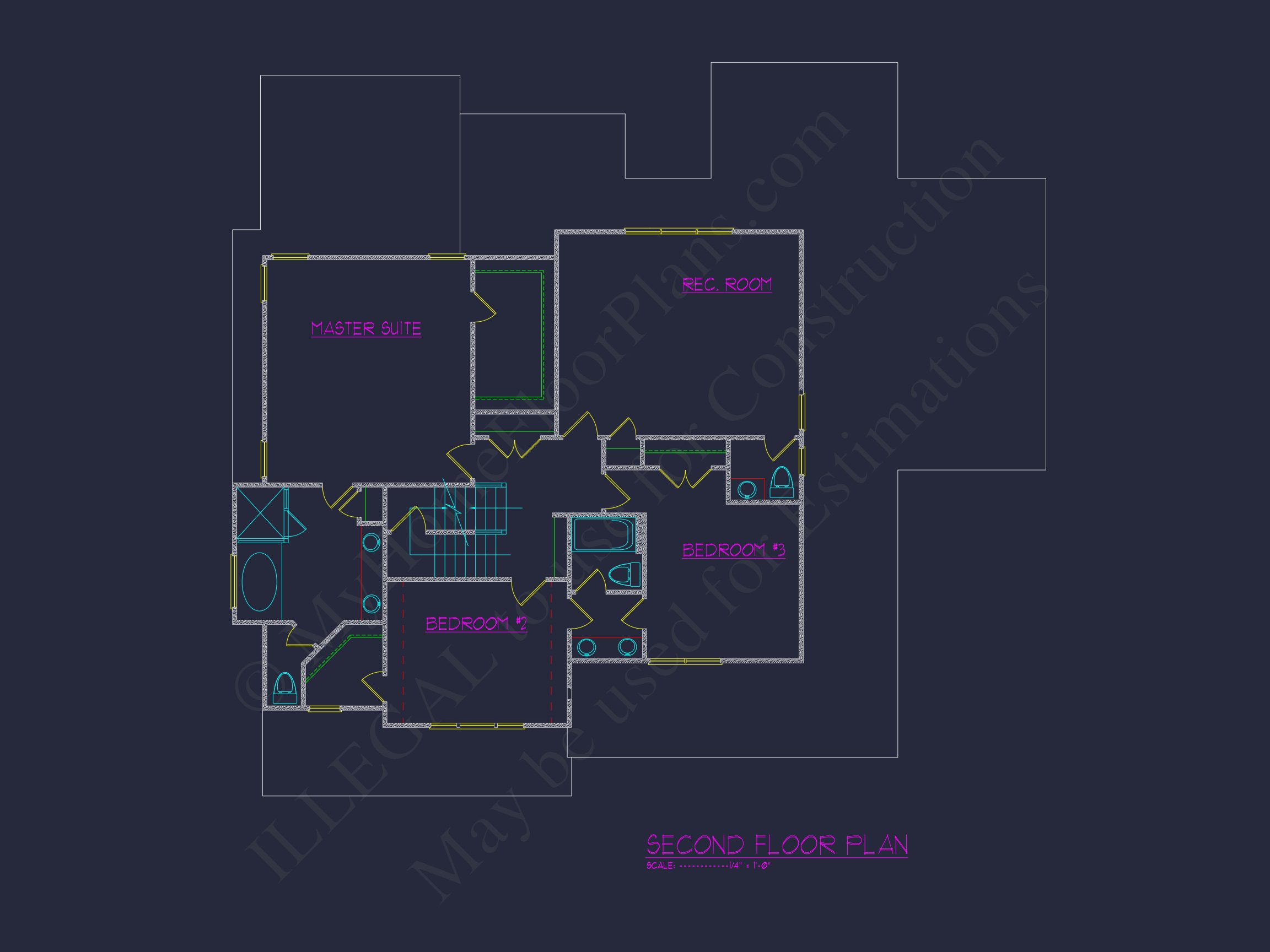 Elegant house Blueprint with Modern Floor Plan & CAD Designs