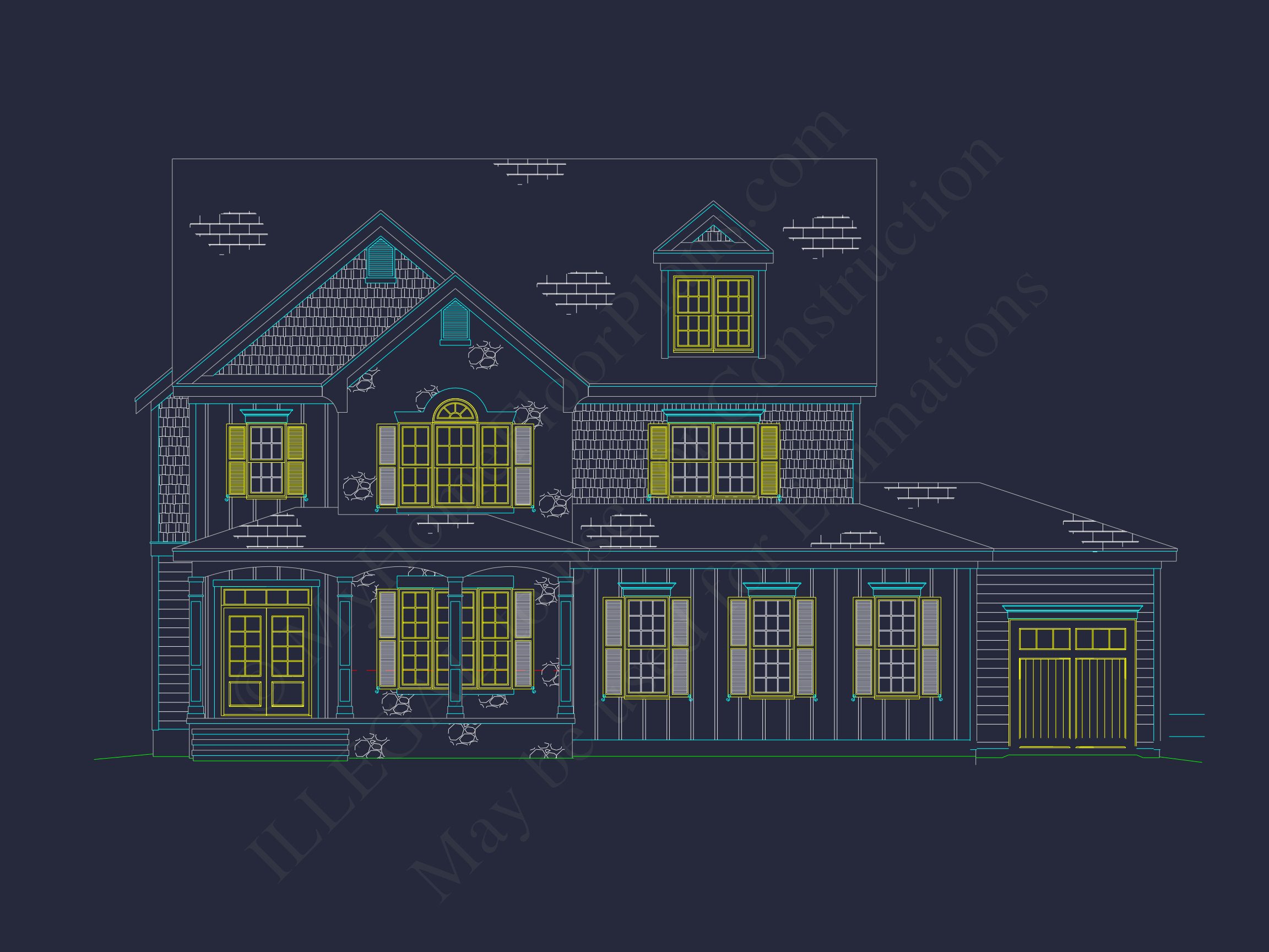 Elegant house Blueprint with Modern Floor Plan & CAD Designs
