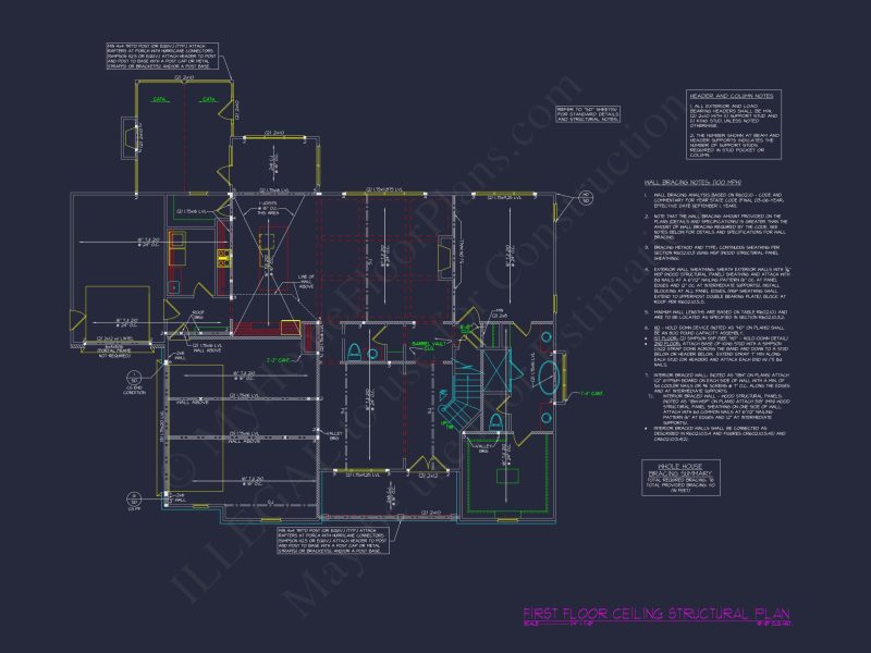 Elegant house Blueprint with Open Floor Plan and CAD Design