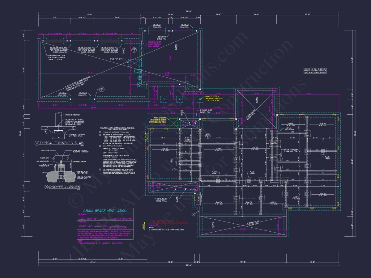 Elegant house Blueprint with Spacious Floor Plan Designs