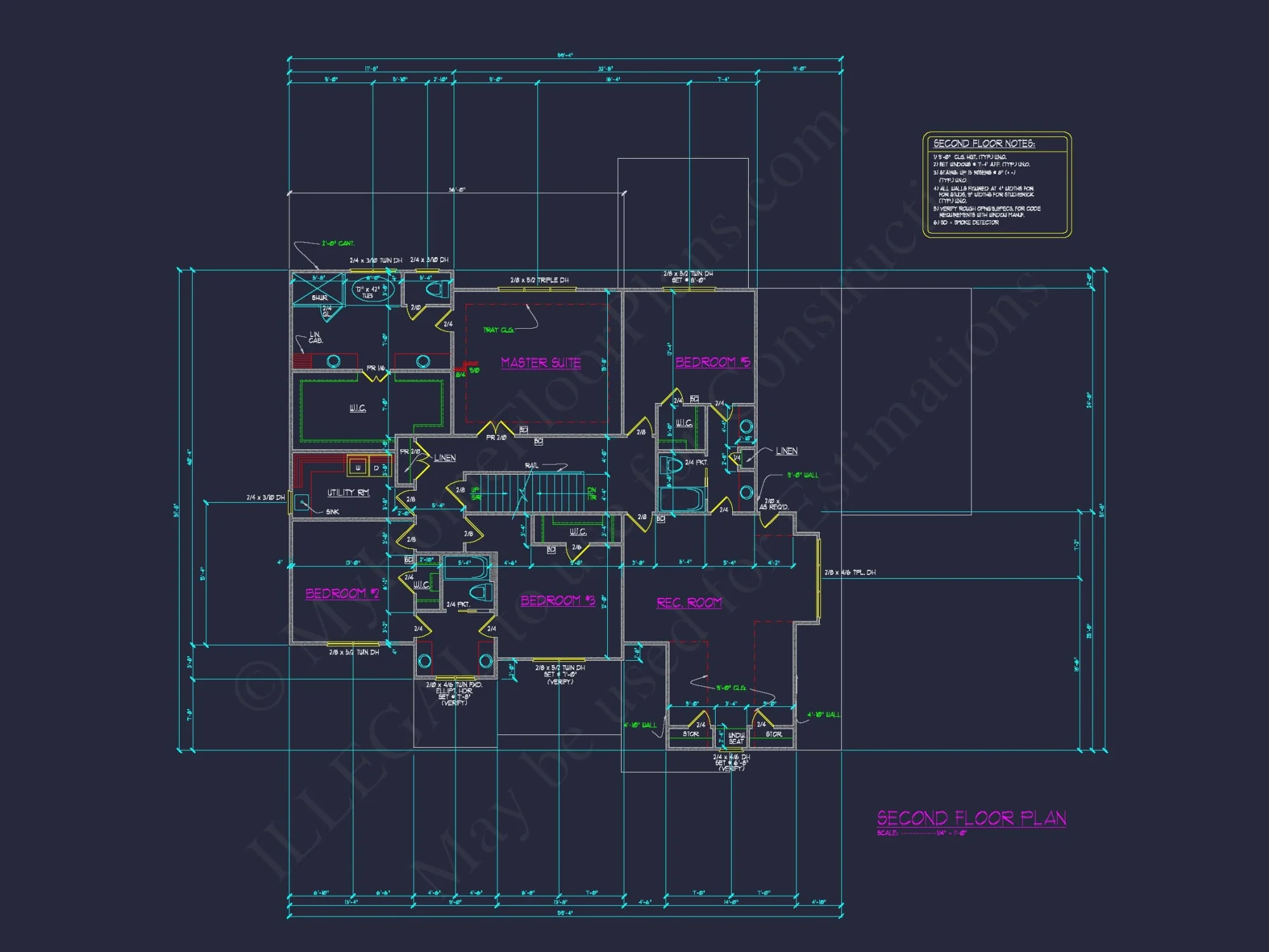 Elegant house Blueprint – Floor Plan & CAD Architecture Design