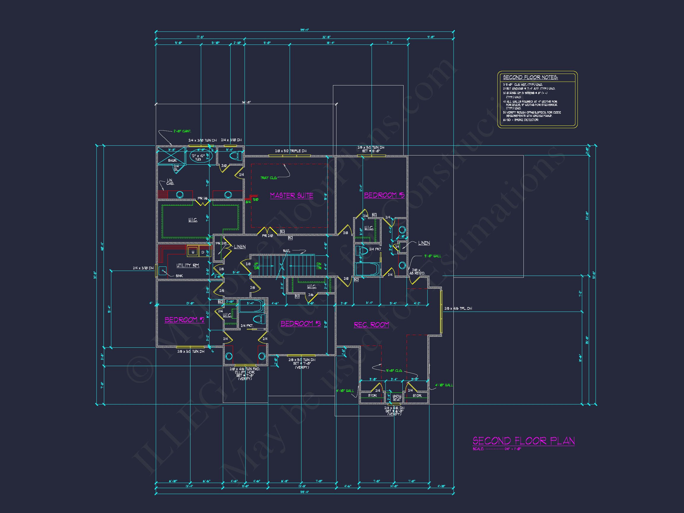 Elegant Home Blueprint – Floor Plan & CAD Architecture Design