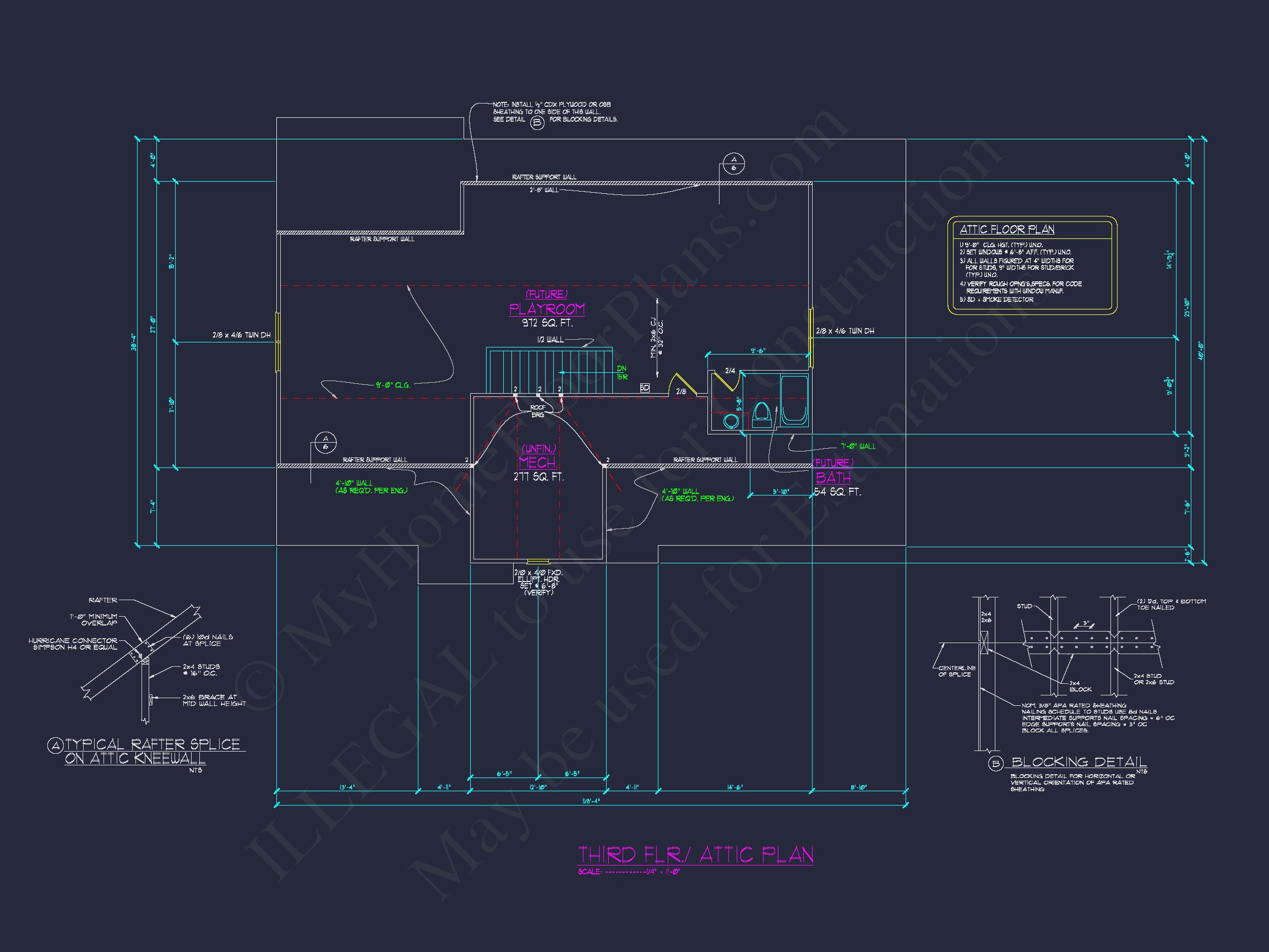 Elegant Home Blueprint – Floor Plan & CAD Architecture Design