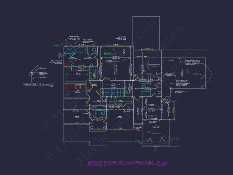 Elegant house Blueprint – Floor Plan & CAD Architecture Design