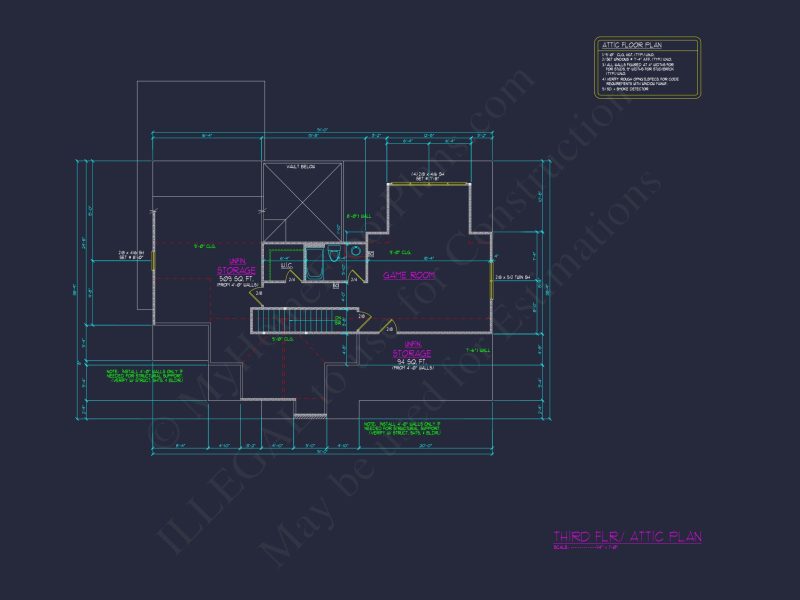 Elegant house Design: 3-Story CAD Floor Plan with Colonial Style