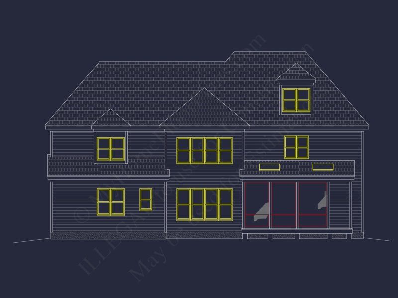 Elegant house Design: CAD Floor Plan and Architecture Blueprint