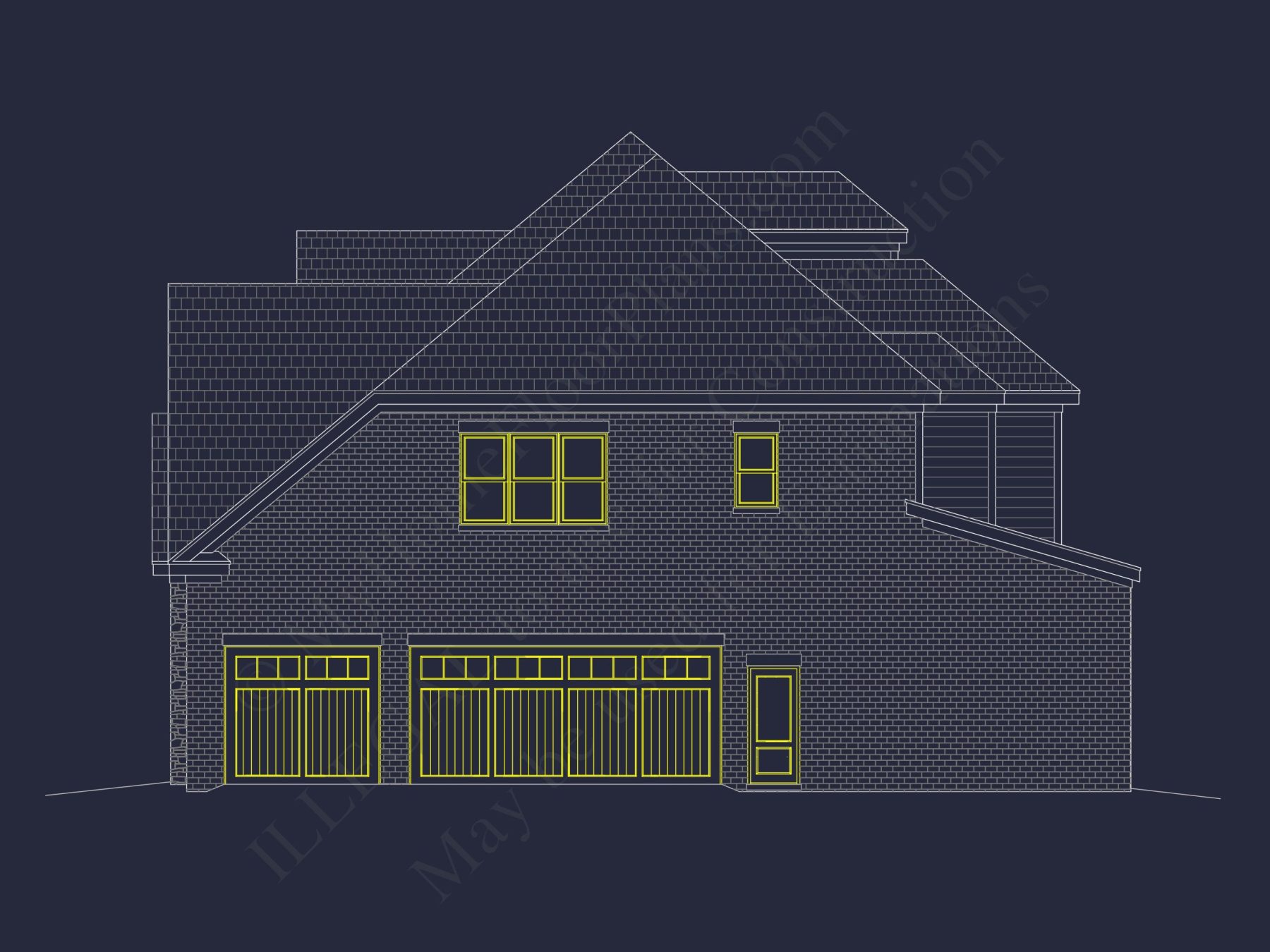 Elegant house Design: CAD Floor Plan and Architecture Blueprint