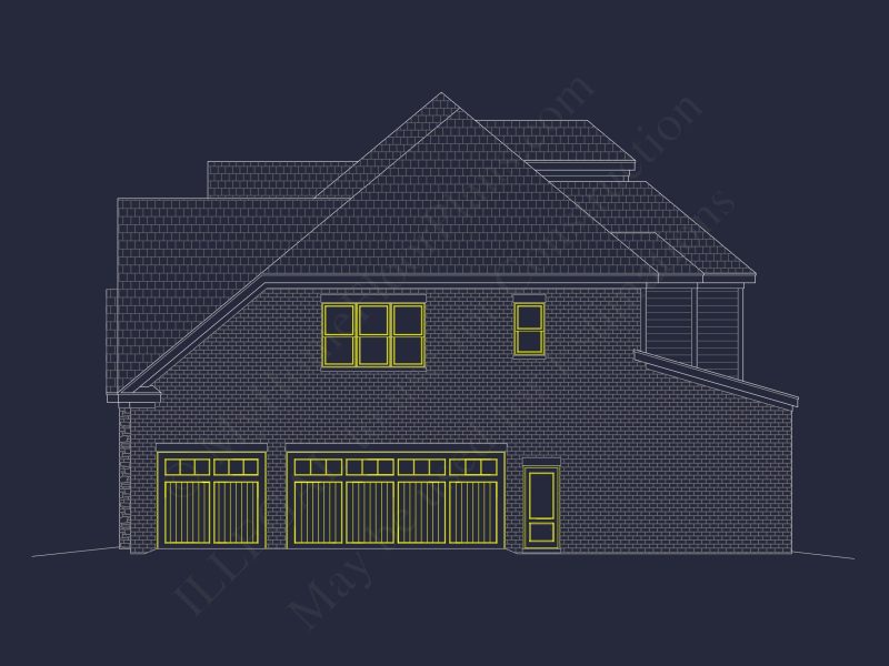 Elegant house Design: CAD Floor Plan and Architecture Blueprint