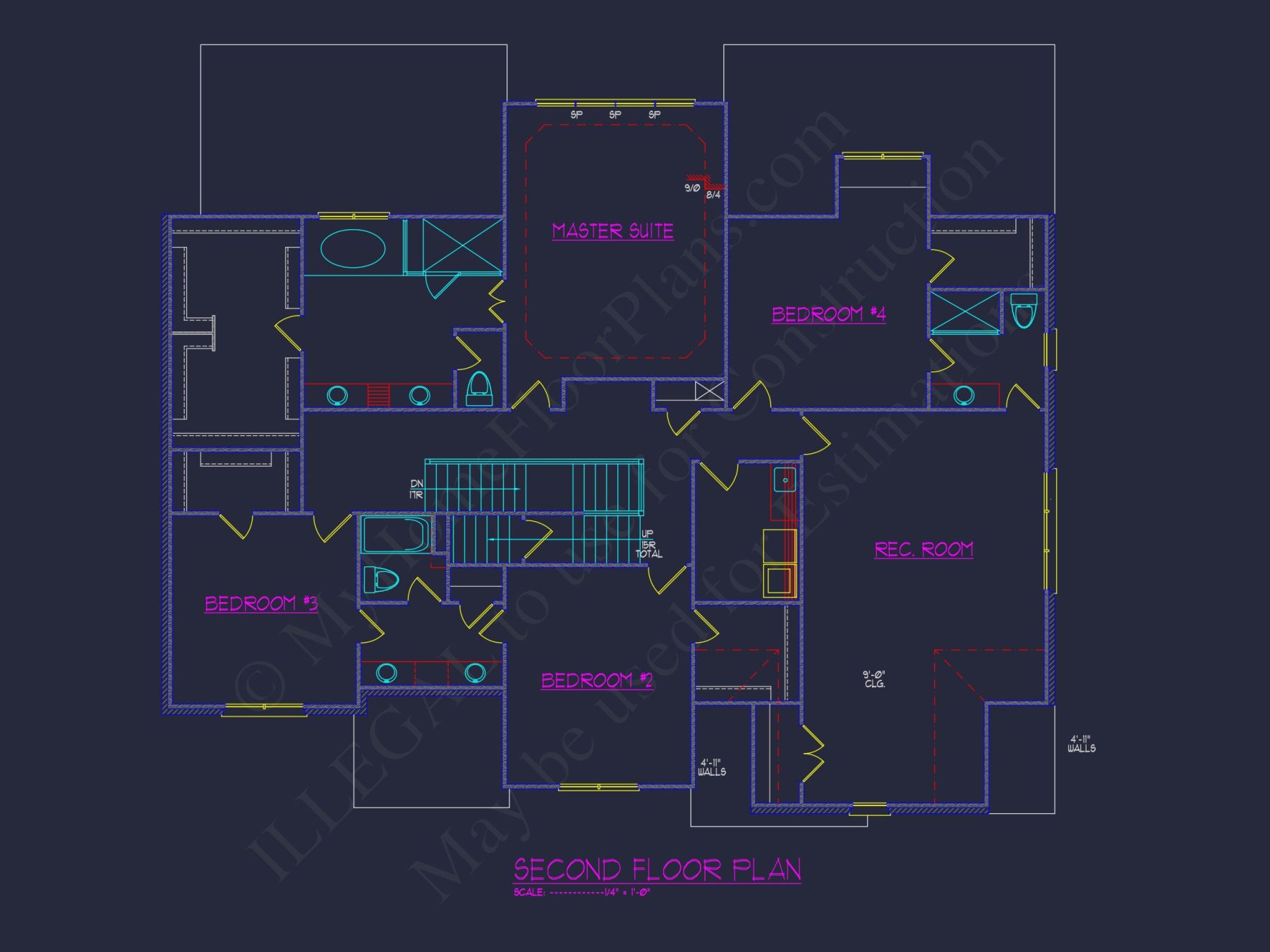 Elegant house Design: CAD Floor Plan and Architecture Blueprint