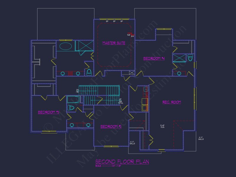 Elegant house Design: CAD Floor Plan and Architecture Blueprint