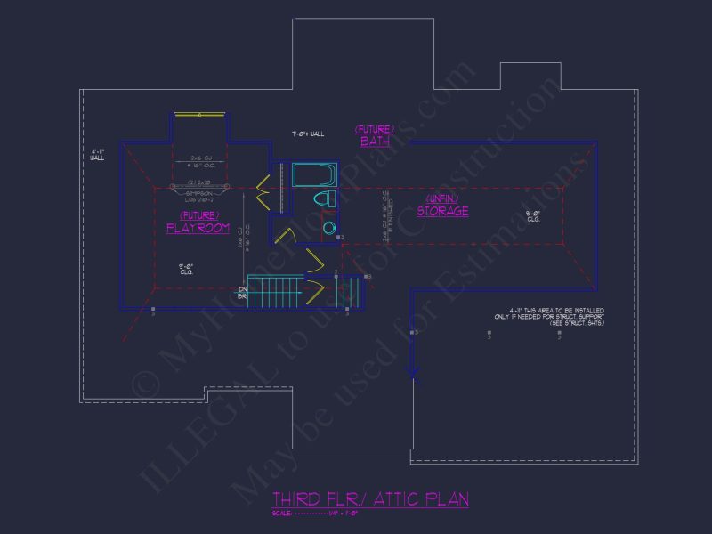 Elegant house Design: CAD Floor Plan and Architecture Blueprint