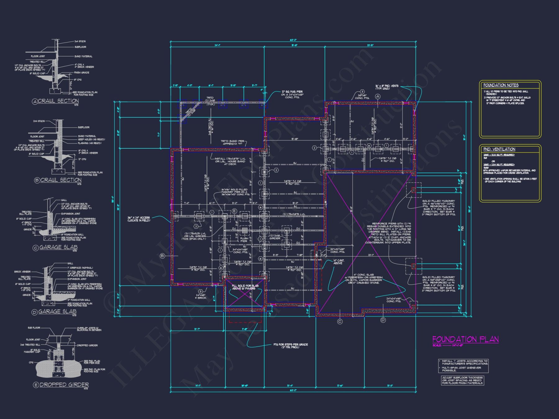 Elegant house Design: CAD Floor Plan and Architecture Blueprint