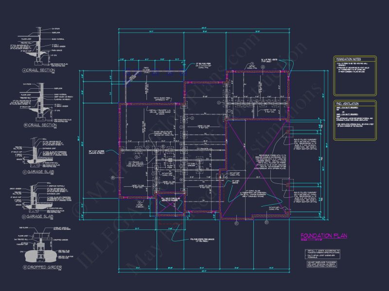 Elegant house Design: CAD Floor Plan and Architecture Blueprint