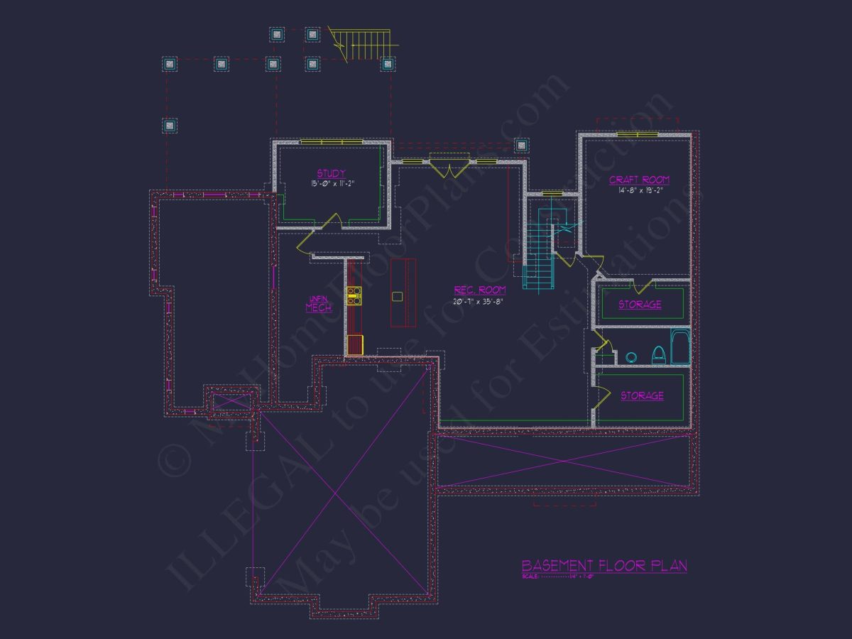 Elegant house Design Featuring CAD Floor Plans and Blueprints