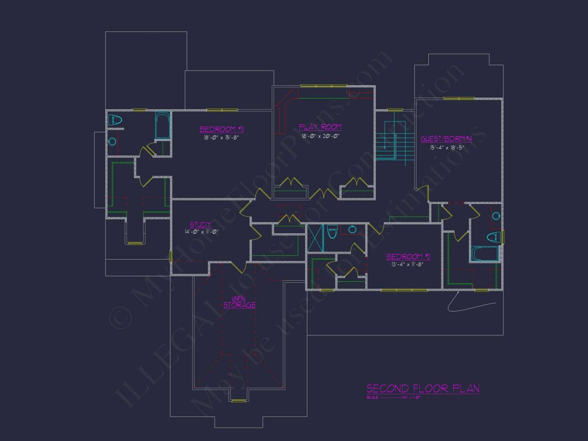 Elegant house Design Featuring CAD Floor Plans and Blueprints