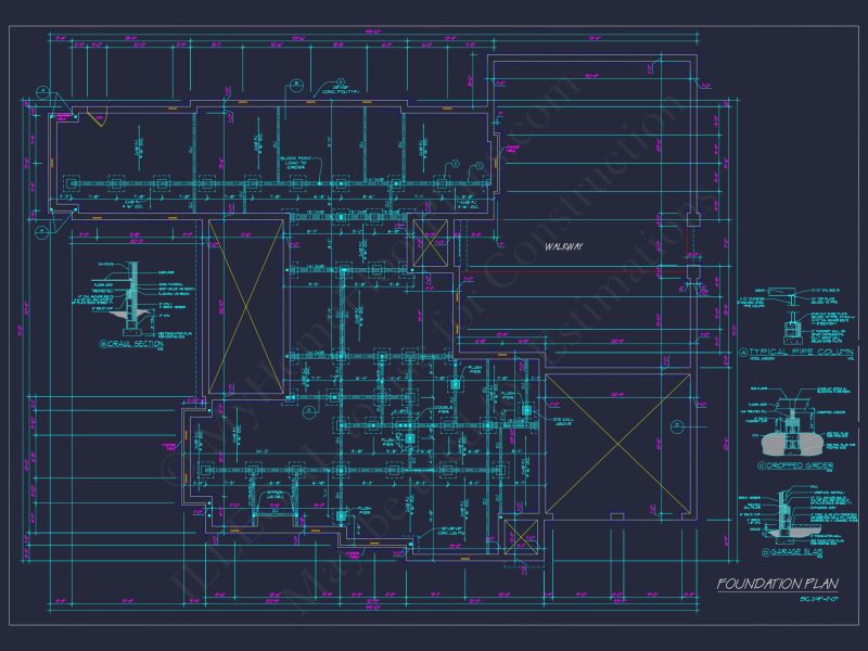Elegant house Design: Floor Plan & Blueprint CAD for Architects