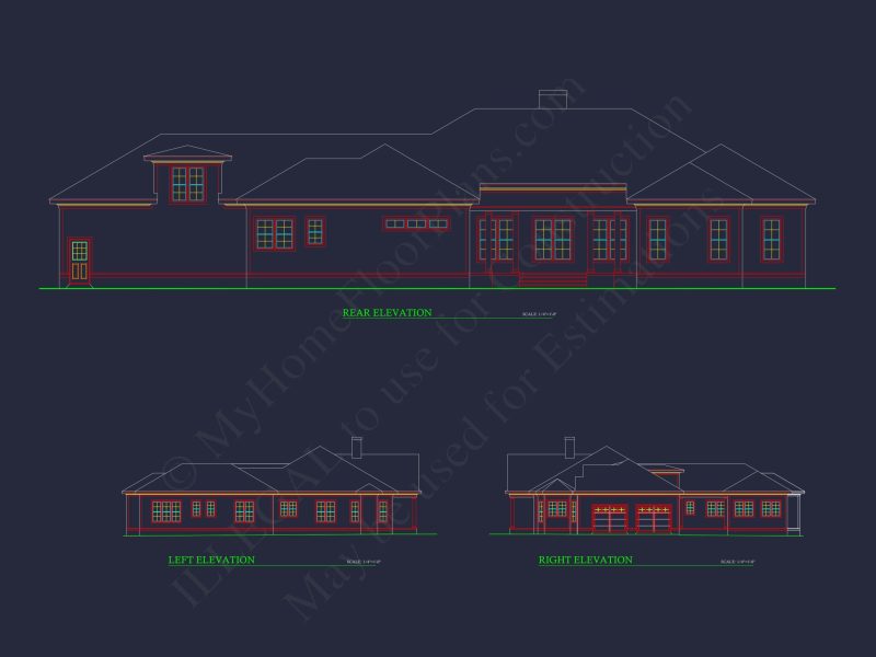 Elegant house Design: Premium Floor Plan with CAD Blueprint